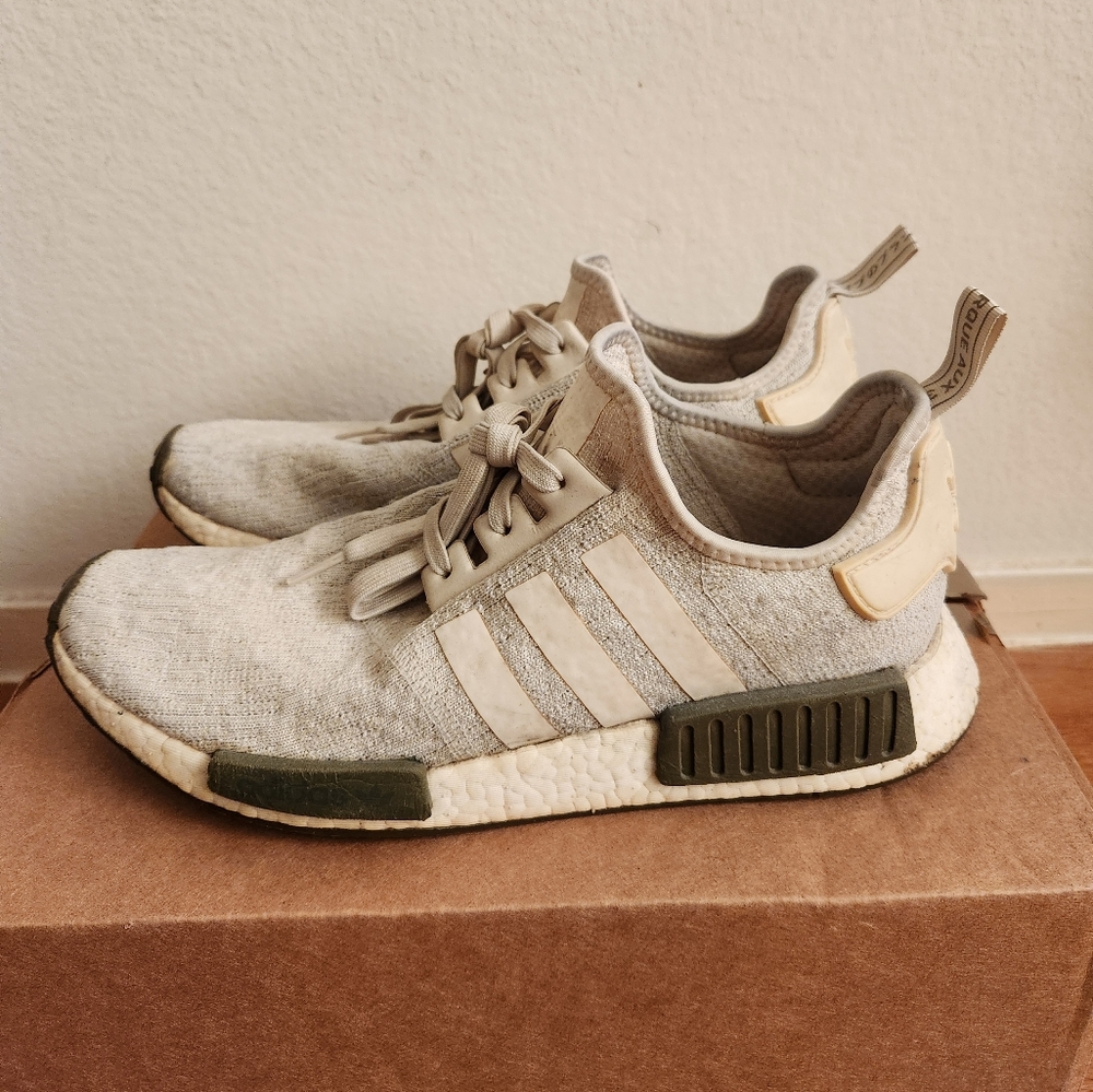 Adidas NMD R1 x Champs Sports - Chalk & Olive (NO BOX)